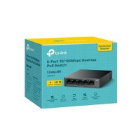 TP-Link LS105LP Switch 5 porturi 10/100Mbps, 4 Porturi POE, Buget POE: 41W, AUTO Negotiation, AUTO MDI/MDIX, fara ventilator, Mo - 2