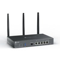 TP-Link Router VPN Wi-Fi 6 AX3000 Multi-WAN ER706W, Interfata: 1 x WAN, 4 x 10/100/1000Mbps, 1 x USB 3.0, Dual-Band 2.4 GHz: 574 - 4