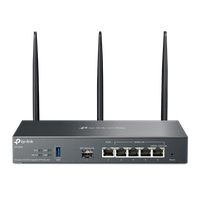 TP-Link Router VPN Wi-Fi 6 AX3000 Multi-WAN ER706W, Interfata: 1 x WAN, 4 x 10/100/1000Mbps, 1 x USB 3.0, Dual-Band 2.4 GHz: 574 - 1