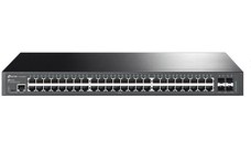 TP-LINK TL-SG3452X Switch JetStream cu management | 48× Porturi Gigabit L2+ și 4× Sloturi 10GE SFP+, Interfață: 48× Poturi RJ45