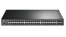 TP-LINK TL-SG3452XP Switch JetStream cu management | 4× Porturi 10GE SFP+ și 48× Porturi Gigabit, POE, Interfață: 48× Poturi RJ4