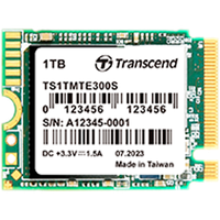 Transcend 1TB, M.2 2230, PCIe Gen3x4, NVMe, TLC, DRAM-less, EAN: 760557863229 - 1