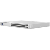 UBIQUITI Hi-Capacity Aggregation (28) 10G SFP+ ports (4) 25G SFP28 ports DC power backup-ready Layer 3 switching. - 1