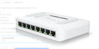 Ubiquiti UniFi 8 port switch, USW-LITE-8-POE, 8 x 10/100/1000 Mbe RJ 45 ports, 4 x POE, 8 Gbps, buget POE: 52W, SMB layer 2 PoE - 3