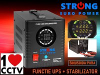 UPS centrala termica Strong Euro Power PRO-800E 800VA 500W 12V - black Model 2025 - PRODUS RESIGILAT - 2