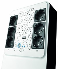 UPS Legrand MULTIPLUG 800, 800VA/480W, 6x German standard sockets, USB charger, baterie 1x 12V 7.2Ah, 230V, tehnologie Line inte - 1