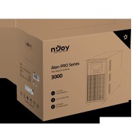 UPS nJoy Aten PRO 3000, 3000VA/2700W, On-line, LCD Display, 4 Prize Schuko cu Protectie, Management, Tower, Dubla conversie, Fre - 2