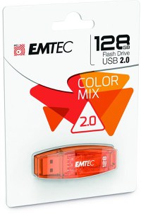 USB Flash Drive Emtec 128GB Color Mix, USB 2.0 - 1