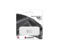 USB Flash Drive Kingston 128GB Data Traveler Micro, USB 3.2 Gen1, Metalic - 3