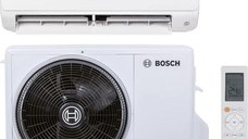 Aparat de aer conditionat Bosch Climate 6000i Inverter 9000 BTU, Clasa A+++/A++, 25 mp, Turbo, Timer, Repornire automata, Eco, Sleep, I-clean, Dezumidificare, Follow me (Alb)