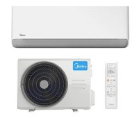 Aparat de aer conditionat Midea Breezeless E inchDesign CB1-09HRFN8-I/CB1-09HFNX-O, 9000 BTU, Clasa A++, Control Wi-fi (Alb) - 1