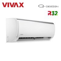 Aparat de aer conditionat Vivax ACP-09CH25AEQI Q-Design R32, Inverter, 9000 BTU/h, Clasa A++, ecran LCD, Pornire silentioasa, Sleep mode, Turbo mode, Timer, Protectie Anti-Inghet, Autocuratare (Alb) - 1