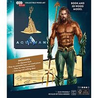 IncrediBuilds DC Comics Aquaman Book and 3D Wood Model - 1