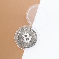 Moneda Bitcoin 3cm din Argint 925 personalizabila - 3