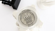 Moneda Comemorativa din Argint 2.5cm - gravura 3D Fata&Verso