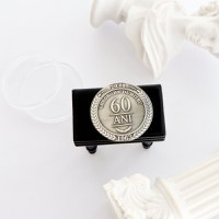 Moneda Comemorativa din Argint 2.5cm - gravura 3D Fata&Verso - 4