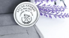 Moneda pentru Mot/Botez 3cm din Argint 925 personalizabila