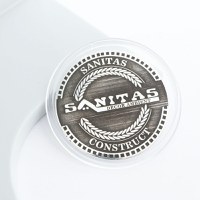 Moneda Teambuilding 3cm din Argint 925 personalizata cu sigla firmei - 1