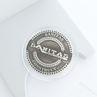 Moneda Teambuilding 3cm din Argint 925 personalizata cu sigla firmei - 3