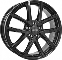 5X100 MONACO WHEELS 2 CL2 Gloss Black ALIAJ 7 17 - 1