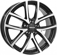 5X112 MONACO WHEELS CL2 Gloss Black / Polished ALIAJ 7 17 - 1