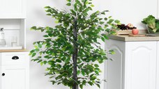 Arbore Artificial de Banan Outsunny, Planta Artificiala, bananier artificial | AOSOM RO