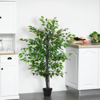 Arbore Artificial de Banan Outsunny, Planta Artificiala, bananier artificial | AOSOM RO - 1