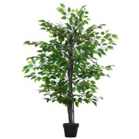 Arbore Artificial de Banan Outsunny, Planta Artificiala, bananier artificial | Aosom Romania - 1