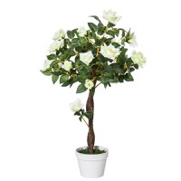 Arbore artificial Outsunny, camelia, 21 de flori, 90 cm | Aosom RO - 1