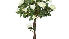 Arbore artificial Outsunny, camelia, 21 de flori, 90 cm | Aosom RO