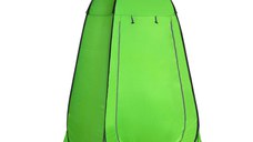 Cort de Dus Outsunny pentru Exterior cu Usa cu Fermoar, Geanta pentru Transport, 126x124x189cm, Verde | Aosom RO