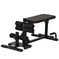 HomCom aparat fitness 3 in1,100x58x46cm, negru | AOSOM RO - 1