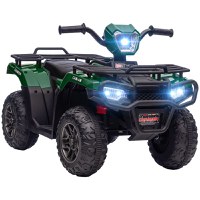 HOMCOM ATV pentru copii cu functii de mers inainte si inapoi, Masina Electrica Ride-on 12V ATV Jucarie ATV cu lumini | AOSOM RO - 1