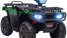 HOMCOM ATV pentru copii cu functii de mers inainte si inapoi, Masina Electrica Ride-on 12V ATV Jucarie ATV cu lumini | AOSOM RO