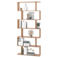 HOMCOM biblioteca cu 6 rafturi, design modern, 80x23x192cm | Aosom Romania - 1