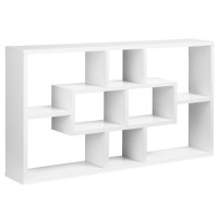 HomCom biblioteca cu rafturi, pentru perete 85x47.5x14.5cm | AOSOM RO - 1