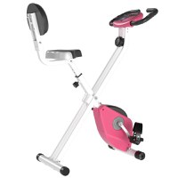 HOMCOM Bicicletă Fitness Pliabilă cu 5 Poziții, Rezistență Magnetică 8 Nivele, Antrenament Acasă, 43x97x109cm, Gri și Negru | Aosom Romania - 1