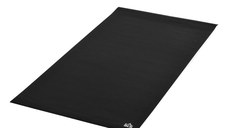 HOMCOM Covor Sala Gimnastica cu Amortizator pentru Banda Rulanta si Cyclette, Covoras Fitness din PVC Anti-alunecare, 180x90cm, Negru