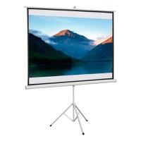 HOMCOM Ecran de Proiecție 84 Inch cu Trepied, Format 4:3, Portabil, Ideal pentru Prezentări și Cinema Acasă | Aosom Romania - 1