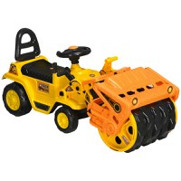 HOMCOM Excavator cu role, sunet realist, masina de constructii pentru copii, camion de constructii | AOSOM RO - 1