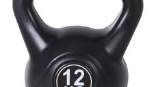 HOMCOM gantera kettlebell 12 kg, 27x21x31cm negru | Aosom RO