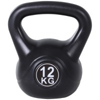 HOMCOM gantera kettlebell 12 kg, 27x21x31cm negru | Aosom RO - 1