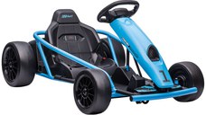 HOMCOM Go Kart Electric pentru Copii, Kart cu Pedale pentru Copii cu Pornire Lentă, Claxon, 115x77x54 cm, Albastru | Aosom Romania