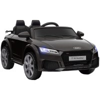 HOMCOM Masina Electrica pentru Copii AUDI TT, Auto Electrica pentru Copii 3-5 Ani cu Telecomanda, USB, Portiere care se deschid si Faruri LED, Negru - 1