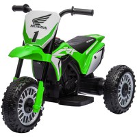 HOMCOM Motocicletă Electrică pentru Copii 6V Honda CRF450RL Licențiată Verde 3 Roți 18-36 Luni | Aosom Romania - 1