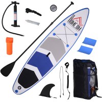 HOMCOM Placa Gonflabila SUP Stand Up Paddle cu Vasla Reglabila, Placa Surf cu Accesorii 325x80x15cm - 1