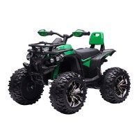 HOMCOM Quad electric 12V pentru copii, verde | AOSOM RO - 1