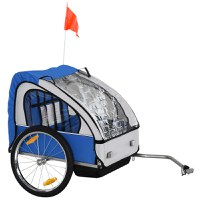 HomCom remorca biciclete pentru copii, 2 locuri, 126x78x79cm | AOSOM RO - 1