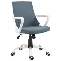 HOMCOM Scaun de Birou Ergonomic cu Înălțime Reglabilă, Scaun de Birou cu Balansoar și Țesătură Respirabilă, 59x61x92.5-102.5 cm, Gri | Aosom Romania - 1