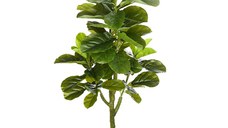 HOMCOM Smochin-lira artificial in ghiveci, Plante Ficus artificial pentru interior, exterior, 90 cm, verde | AOSOM RO